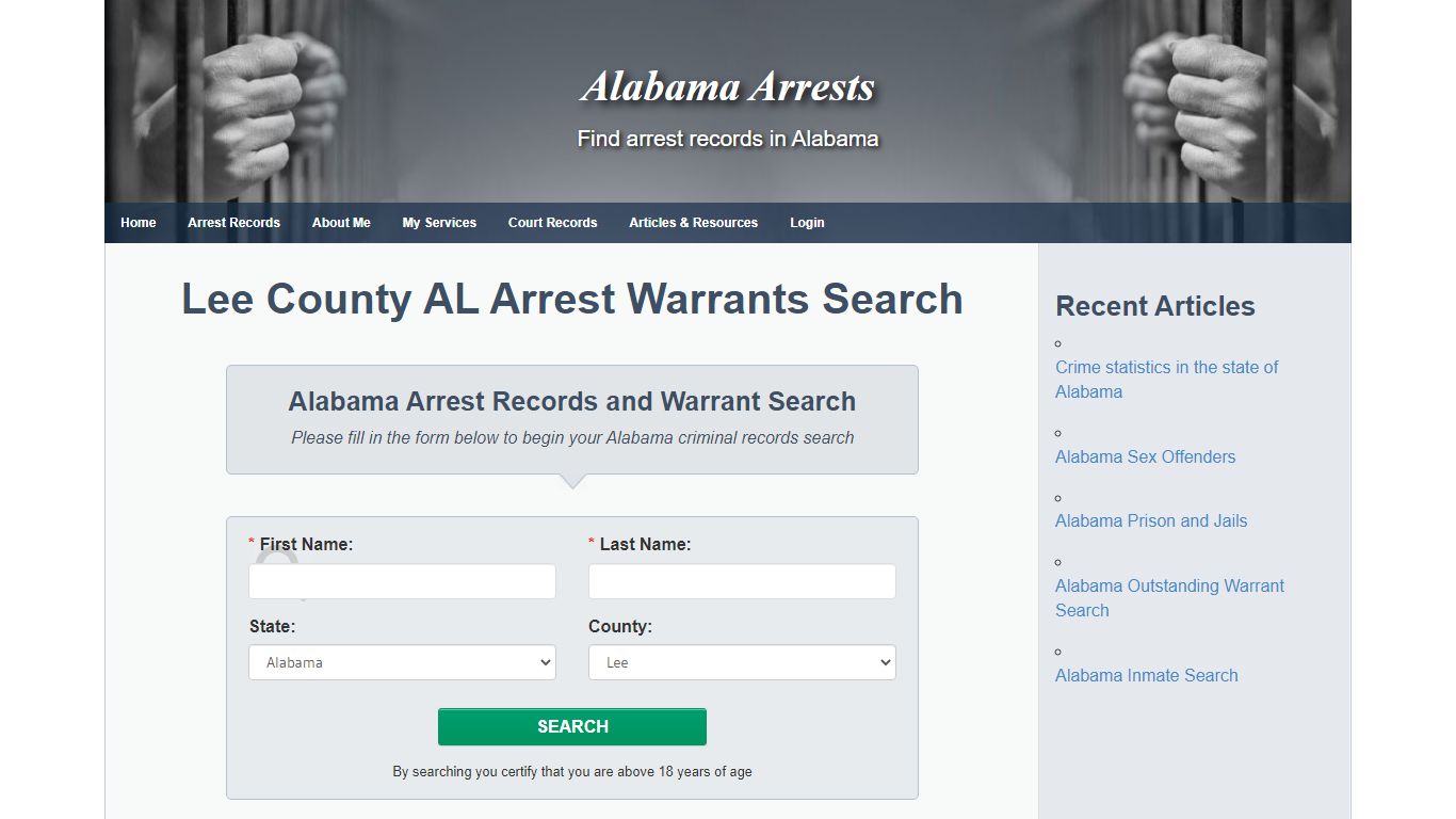 Lee County AL Arrest Warrants Search - Alabama Arrests
